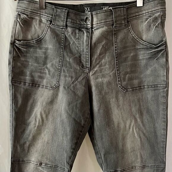 NY&C Low-Rise Jeggings in Gray Size 14 - Picture 3 of 8